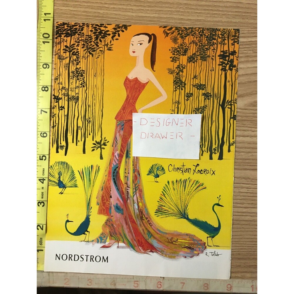 Christian Lacroix Fashions Illustrated R. Toledo 2003 Print Advertisement